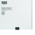 thumbnail image 4 of VIGO Elan 68 to 72 in. W x 74 in. H Frameless Sliding Shower Door in Matte Black with 3/8 in. (10 mm) Clear Glass, 4 of 15