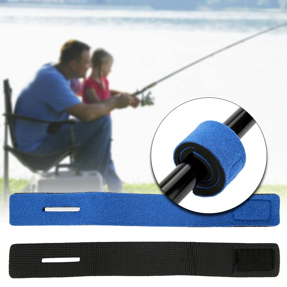 Useful Fishing Rod Tie Strap Safety Belt Tackle Elastic Wrap Band Pole Holder LA 