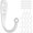 White, variant on 20 Pcs Key Hooks Coat Hooks for Hanging, Key Holder, Wall Mount Hook with Stainless Steel Screws, Command Hooks Utility Hangers for Key, Hat, Cup, Coat, Picture (Black)