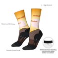 thumbnail image 4 of Bingfone Compression Socks for Women and Men Long Socks for Running Athletic Cycling Nurse- Giraffes Of The African Savannah, 4 of 6