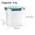 thumbnail image 2 of AURARMLET 2pcs Juice Container With Spigot Plastic Fruit And Vegetable Storage Business Owners Restaurants, 2 of 8