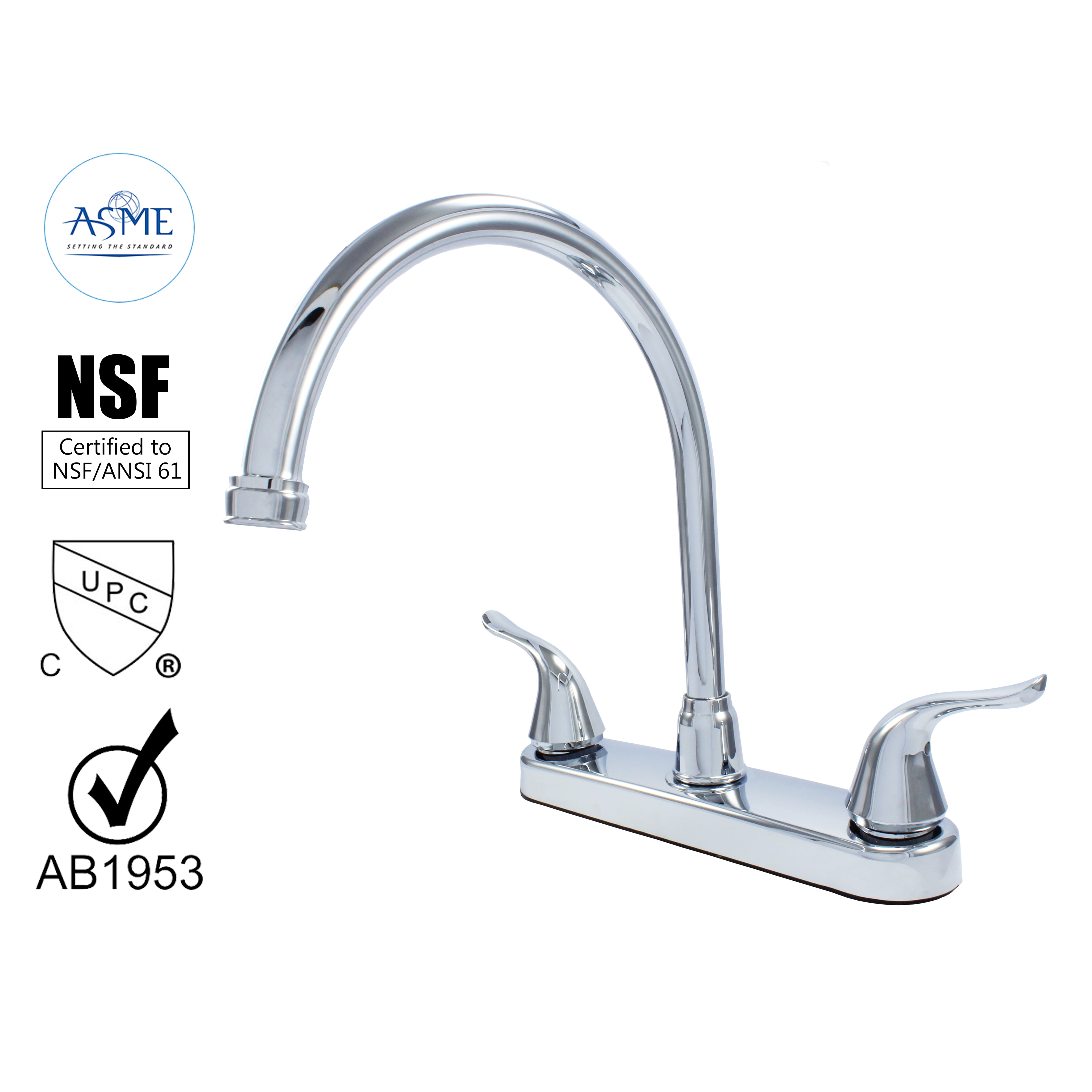 23073014 Non Metallic Kitchen Sink Faucet 360 Degree Swivel High