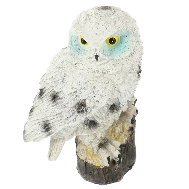 SKISUNO 1Ensemble Statue de Hibou pour Jardin en Résine Conçue pour les Propriétaires