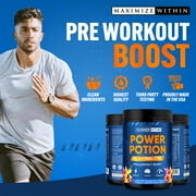 Maximize Within Power Potion Electrolyte Pre-Workout Powder – 300g, 30 Servings – Boost Energy & Hydration, Caffeine-Infused, Electrolyte Blend for Enhanced Performance