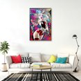 thumbnail image 2 of Batman - Framed DC Comics Poster (Harley Quinn With Baseball Bat / Neon) (Size: 25" X 37") (Antique Copper / Gold Aluminum Frame), 2 of 6