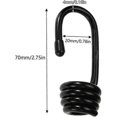 thumbnail image 2 of 10pcs Spiral Rope Hook, Shock Absorbing Metal Rope Hook, Plastic Coated Spiral Wire Hook for Bungee Cord, Extension Cord, 2 of 5
