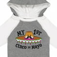 thumbnail image 4 of Inktastic My First Cinco De Mayo Sombrero and Mustache Boys or Girls Long Sleeve Baby Bodysuit, 4 of 5