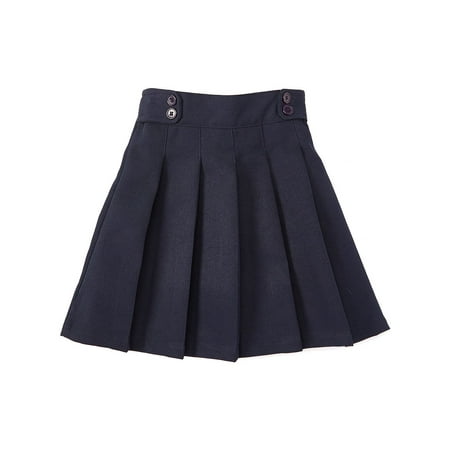 Cheerleaders Uniform Skirts - Unik Girl Uniform Skirt with Built in Shorts, Navy Size 8