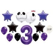 3rd Birthday Party Jack Skellington Nightmare Before Christmas Balloon Bouquet
