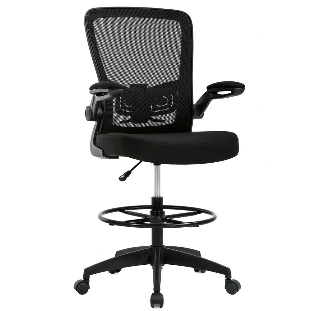 Drafting Chair Tall Office Chair Adjustable Height With Lumbar Support
