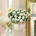 thumbnail image 3 of Zukuco 6pcs Artificial Azalea Flowers Fake Silk Flowers Plants Artificial Geraniums for Home Graden Table Centerpieces Indoor Outdoor Patio Wedding Party Artificial Wildflowers (White), 3 of 6