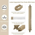 thumbnail image 4 of Unique Bargains Heatless Hair Curler Damage-Free Styling Solution Heatless Curls Overnight No Heat Hair Rollers for Effortless Waves Khaki 4Pcs, 4 of 7