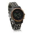 thumbnail image 2 of Angie Wood Creations Dark Sandalwood and Stainless Steel Women’s Watch, 2 of 7