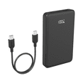 thumbnail image 4 of onn 10,000 mAh Portable Power Bank with Fast Charging Output (20W), Dual USB-C ports, USB port, LED Digital Display, Black - Compatible with iPhone, iPad, AirPods, Samsung Galaxy, Note, Pixel & More, 4 of 5