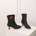 thumbnail image 5 of dmqupv Cowboy Western Stitched Boots Women Cowgirl Boots Pointy Toe Knee High Boots for Women Ankle Booties Black Size 42, 5 of 5