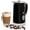 Black w/ white trim, variant on Moss & Stone Electric Milk Frother - Latte Art Steamer, Electric Cappuccino Machine And Milk Warmer, Hot Foam Maker and Milk Warmer for Latte, Cappuccinos, Macchiato, Hot Chocolate Milk