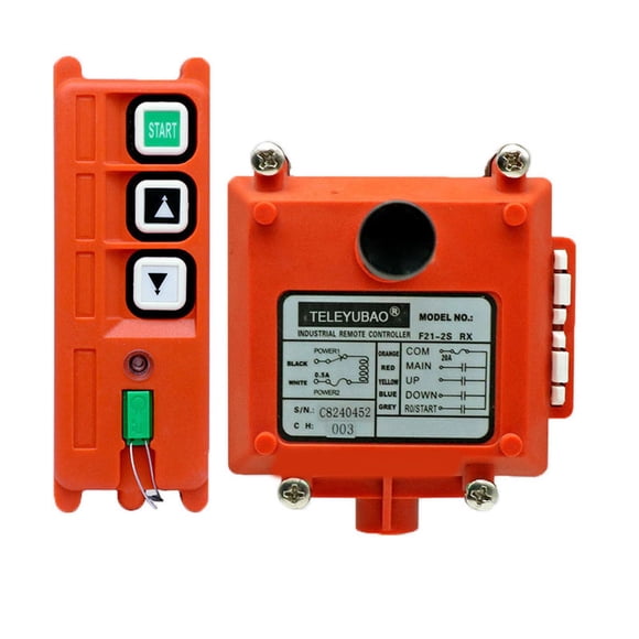 Amdohai F21-2S Industriel Télécommande Moteur à Remontage Électrique Dispositif de Contrôle Étanche à la Poussière pour Moteur à Remontage Électrique