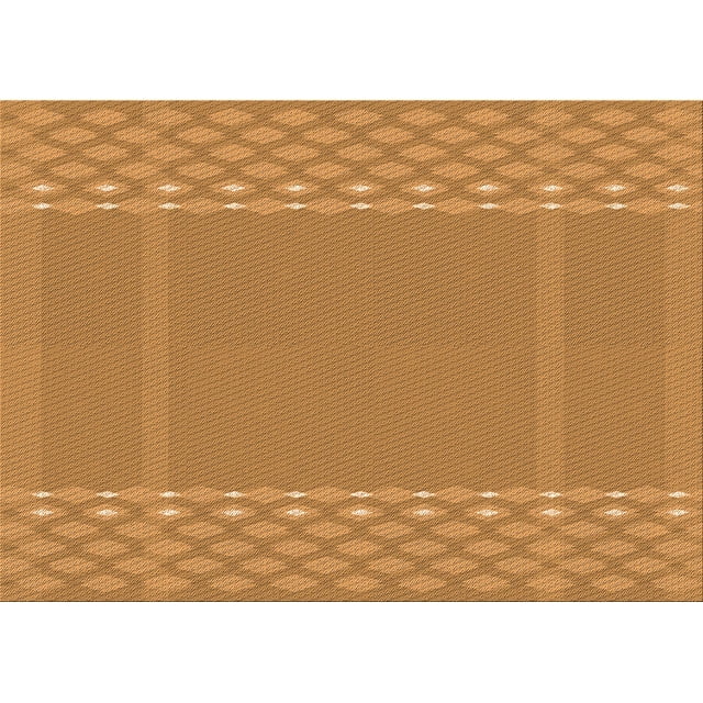Ahgly Tapis Rectangulaire Lavable en Machine Intérieur Transitionnel Orange Foncé, 7 Pieds x 9 Pieds