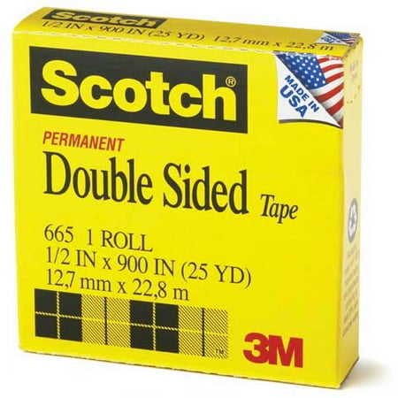 3M - #665 Scotch Double-Coated Tape - 1