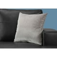 thumbnail image 2 of Pillows 18 X 18 Square Accent Sofa Couch Bedroom Polyester Grey, 2 of 4