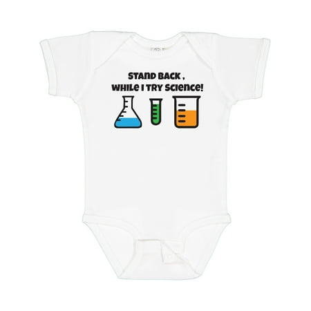 

Inktastic Stand Back While I Try Science! Gift Baby Boy or Baby Girl Bodysuit