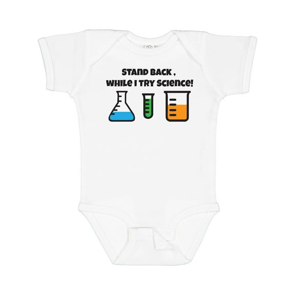 Inktastic Stand Back, While I Try Science Boys or Girls Baby Bodysuit