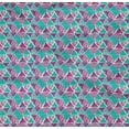 thumbnail image 4 of oneOone Cotton Poplin Twill Fuschia Pink Fabric Triangle Geometric Sewing Craft Projects Fabric Prints By Yard 56 Inch Wide, 4 of 4