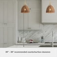 thumbnail image 6 of Hunter - Arcelia 1-light Alturas Gold, Medium Size Pendant Light, Dimmable, Modern Style, Bell Shaped, for Bedrooms, Dining, Living Rooms - 48120, 6 of 8