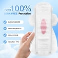 thumbnail image 2 of 10 Packs/90 Counts Zhuyin Mixed Bundle Sanitary Napkin,Day & Night & Ultra Long & Mini, Organic Cotton Super Absorbency, Unscented, 2 of 7