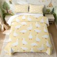 thumbnail image 2 of Erosebridal Goose Twin Quilt Set for Boys Girls, Yellow Background Twin Coverlet Set, 2-Piece 1 Bedspread and 1 Pillowcase, 2 of 7