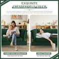 thumbnail image 6 of Atumon Velvet Sofa, Velvet Sofas and Couches, 3-Seat Sofa with Gold Metal Legs, Modern Sofa Couch Furniture, Velvet Upholstered Sofa for Living Room Bedroom, 83.46"L x 30.51"W x 31.9"H, Green, 6 of 10