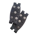 thumbnail image 3 of Crampones para hielo, antideslizantes, portátiles, ligeros, con agarre para zapatos, tacos de tracción para correr, caminar, senderismo, exteriores, negro, 3 of 7