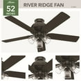 Hunter Fans - River Ridge - 52 Inch 5 Blade Ceiling Fan with Light Kit ...