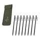 thumbnail image 2 of 8 estacas para tienda de campaña de acero con bolsa de almacenamiento. Estacas metálicas para suelo. Longitud 25cm, 2 of 9