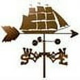 thumbnail image 2 of SWEN Products Inc Handmade Clipper Ship Nautical Weathervane, 2 of 4