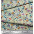 thumbnail image 3 of Soimoi Poly Georgette Fabric Leaves & Floral Artistic Decor Fabric Printed Yard 42 Inch Wide, 3 of 3