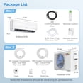 thumbnail image 3 of Costway 9100 BTU Mini Split Air Conditioner & Heater with Heat Pump & Full Installation Kit, 3 of 9