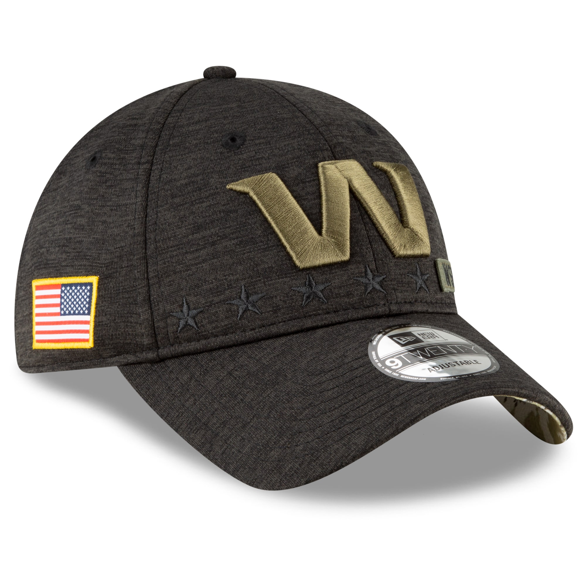 Men's New Era Heather Black Washington 