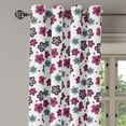 thumbnail image 2 of Ambesonne Floral Grommet Curtain, Florets Buds Girls, 50" x 84", Magenta Grey Pale Blue, 2 of 6