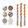 thumbnail image 3 of Riwesomey 1 Juego de brocas profesionales, duraderas, largas, Trigonal, para hormigón, Metal, perforación, accesorios, reemplazos Herramientas eléctricas 5MM Riwesomey TO011004-02, 3 of 6
