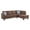 Brown-R, variant on Hommoo Linen 4-Seat L-Shape Sectional Couch Sofa, Modern Living Room Furniture Sets, Grey(No Ottoman)