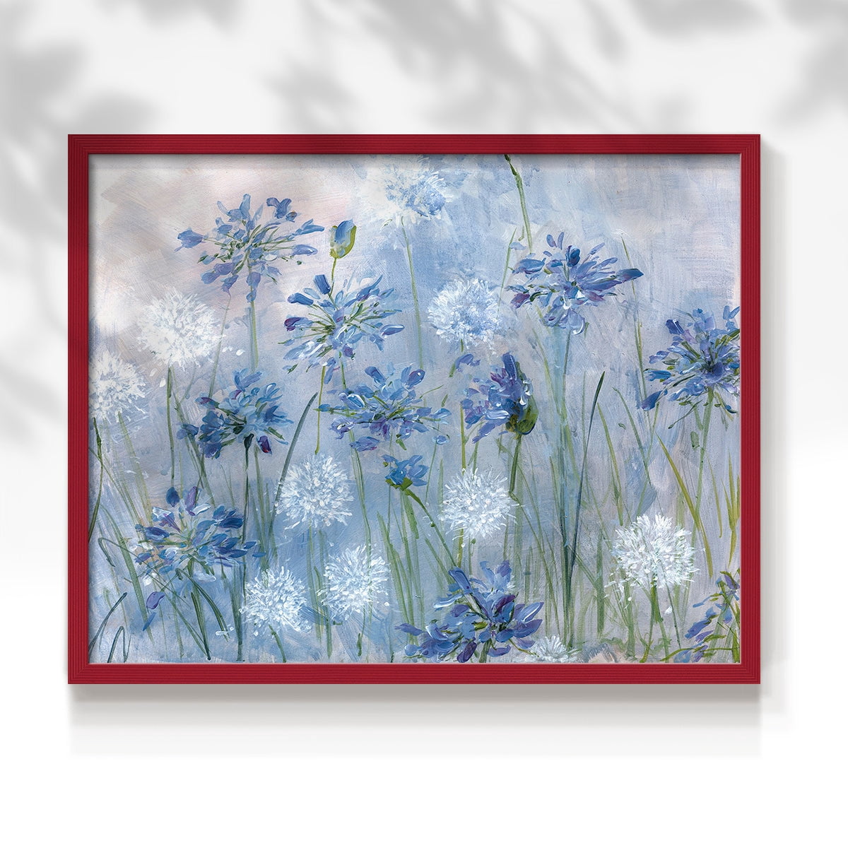 Dandelion and Agapanthus by Sally Swatland - Restickable Framed Giclée Print