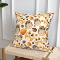 thumbnail image 6 of Throw Pillow Covers, Glamorous Cute Cartoon Hamster Soft Square Pillow Cases with Invisible Zipper for Couch Bed Sofa, Farmhouse Fall Home Decor 16"x16", 6 of 7