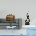 thumbnail image 2 of Organizador de joyas vintage de madera con estatua abstracta de fuego, figura de resina con llama, escultura de arte moderno para decoración de armari, 2 of 8