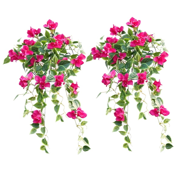 1pc/2pcs Bunch Artificial Hanging Flowers Fake Plants Bouquets For Patio Lawn Garden Decoration