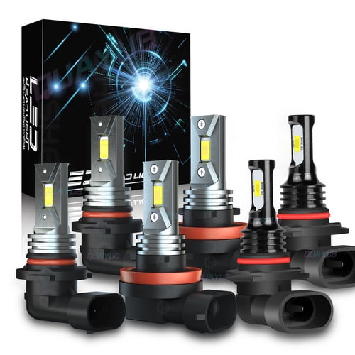 LED Headlight High-Low   Fog light Bulbs Combo Kit For Subaru Forester 2009-2013