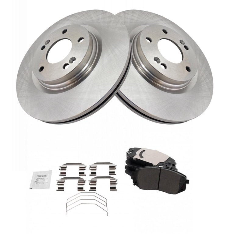 Front Disc Brake Rotors + Ceramic Brake Pads Kit For 2017-2020 Hyundai Elantra