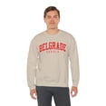 thumbnail image 6 of Belgrade Serbia Sweatshirt Gifts Crew Neck Shirt Long Sleeve Unisex, 6 of 7