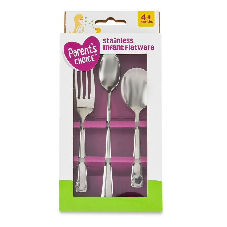 Stainless Steel Utensils Set Kids Baby Feeding Essentials With