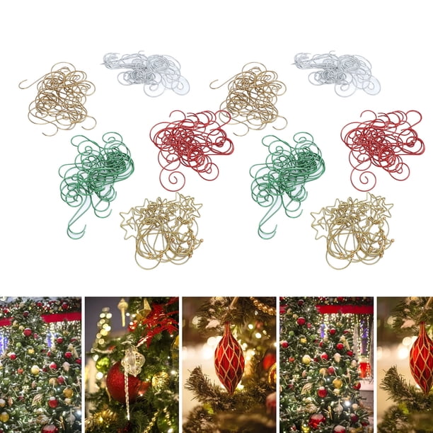 Ganchos Para Adornos Navideños, Gancho Decorativo Para Colgar De Alambre De Hierro, Juego De 100 Uds. Para Linternas, Lámparas De Joyería, Fiestas